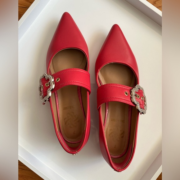 Women’s Sam & Libby Sparkling ✨ Buckle Accent Flats - Picture 2 of 14